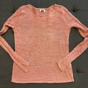 Women’s Old Navy, heathered coral spring sweater size L
